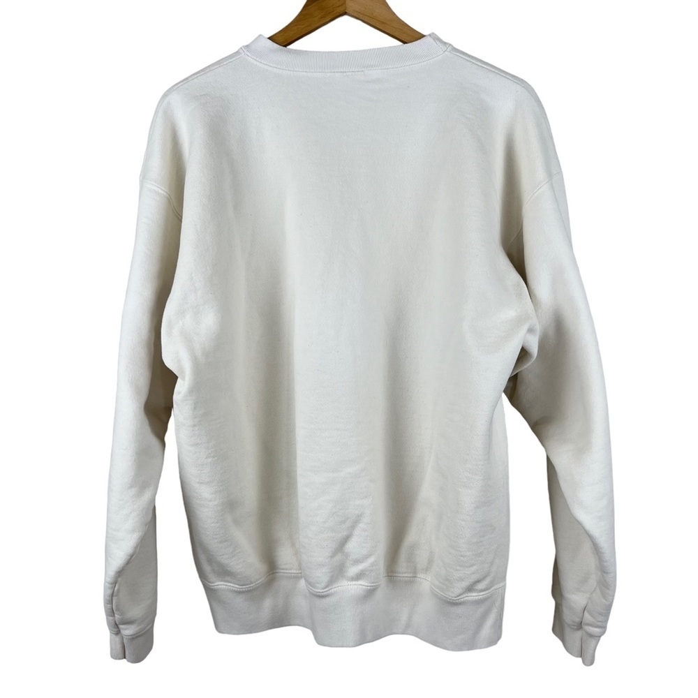 VTG Maze Beige Santa Claus Christmas Crew Neck Sweatshirt 90s Y2K Unisex Sz XL - Picture 3 of 3